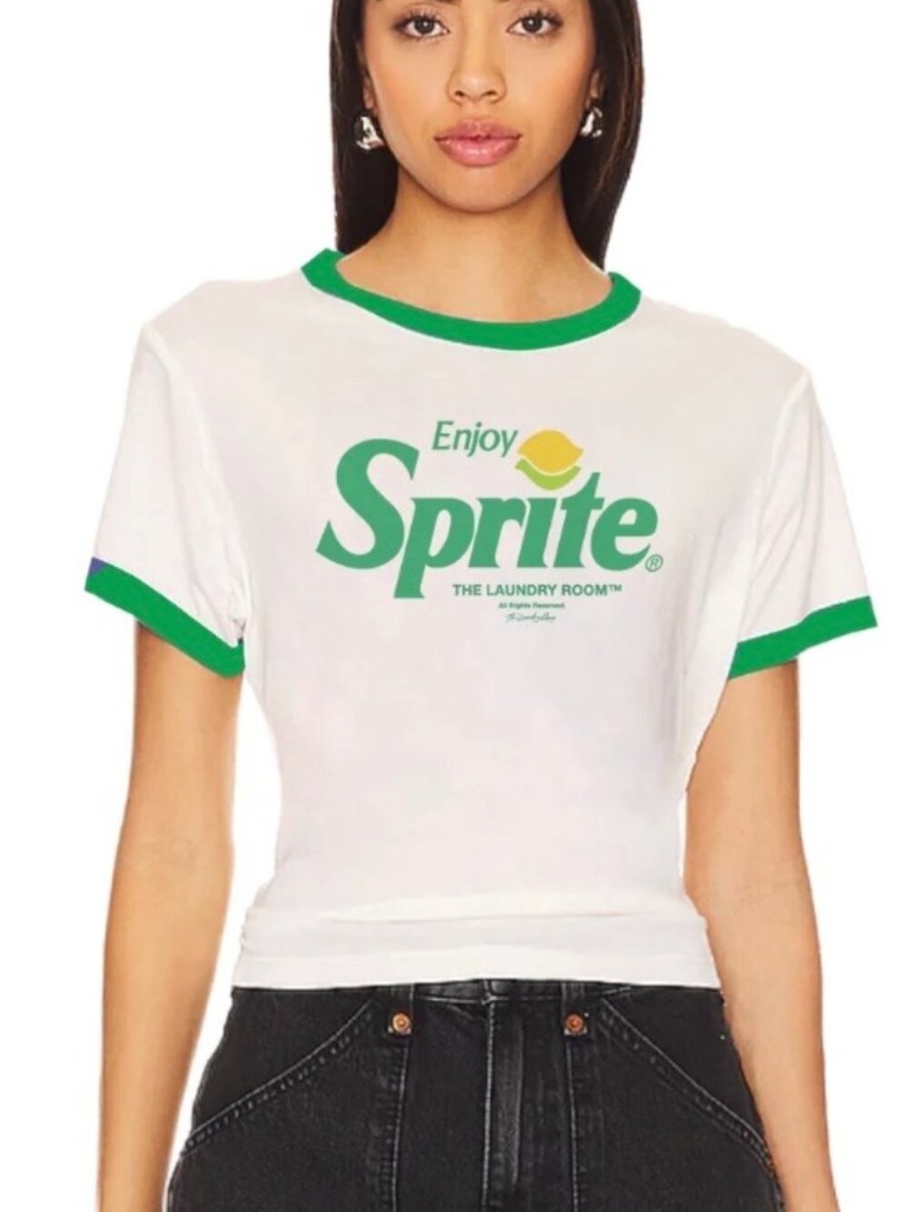 THE LAUNDRY ROOM, Sprite 90s Perfect Ringer Tee, Size: Large
